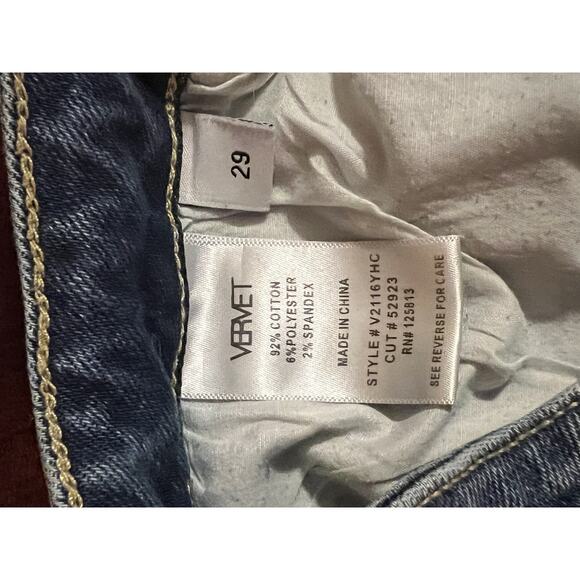 VERVET by FLYING MONKEY DREAMLAND STRETCHY BOYFRIEND JEANS SIZE 29 - Picture 5 of 7